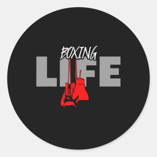 Bokskleding - Boksen 2 Ronde Sticker (Voorkant)