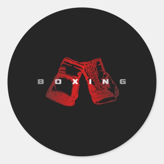Bokskleding - Boksen 7 Ronde Sticker (Voorkant)