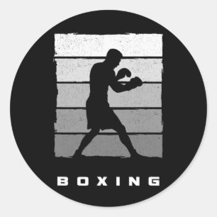 Bokskleding - Bokser Boksen 1  Ronde Sticker