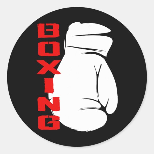 Bokskleding - Bokstraining  Ronde Sticker (Voorkant)