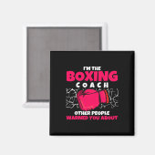 Boksklub Trainer Van Bokser Kickboksen Boksen Coa Magneet (Voorkant / Achterkant)