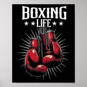 Boksleven Kickboksliefhebbers Kickbokser Beroep Poster