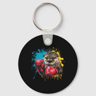 Boksliefhebber Otter Bokshandschoenen Kickboksen G Sleutelhanger
