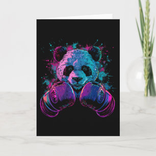 Boksliefhebber van Panda Bokshandschoenen Kickboks Kaart