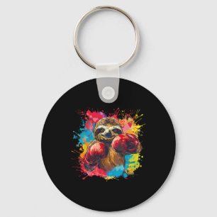 Boksloth-liefhebber Bokshandschoenen Kickboksen Fu Sleutelhanger