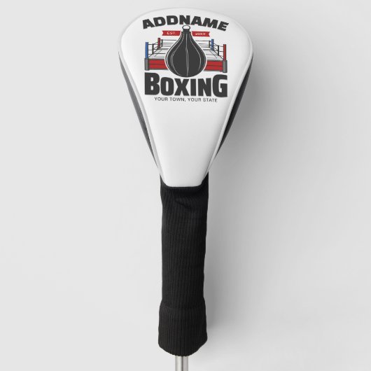 Boksring ADD NAAM Boxer Gym Snelheid Zak Golfheadcover (Voorkant)