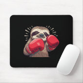 Boksslooth met boks handschoenen Kickboksen Funny  Muismat (Met muis)