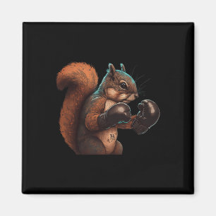 Bokssquirrel Bokser Bokshandschoenen Kickboksen Mm Magneet