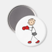 Boksstick figuur magneet (Voorkant / Achterkant)