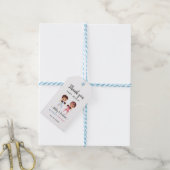 Boksthema Geslacht Onthulling Bedankt Tag Cadeaulabel (Met Touw)