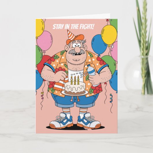 Bokstrainer Corner Man Verjaardagsontwerp Kaart (Voorkant)