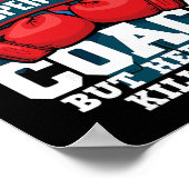 Bokstrainer - Kickboksen Kickbokser Gym Boxer _2 Poster (Hoek)