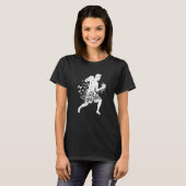 boksvechter silhouette boksende kunstenaar Bo T-shirt (Voorkant volledig)