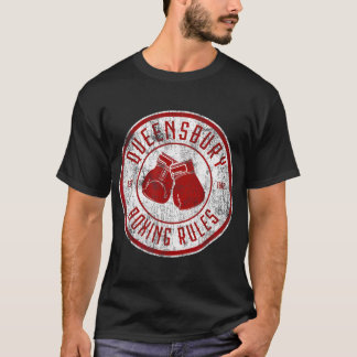 boksvoorschriften voor verdringing van Queensbury T-shirt
