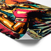 Boksvrouw Modern Fighter Martial Arts Portret Poster (Hoek)