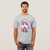 Bokswarunicorn T-shirt (Voorkant volledig)
