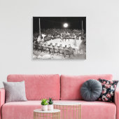 Bokswedstrijd, 1919 canvas afdruk (Insitu (Woonkamer))
