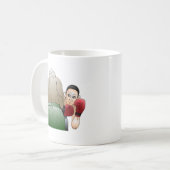 Bokswedstrijd Koffiemok (Voorkant links)