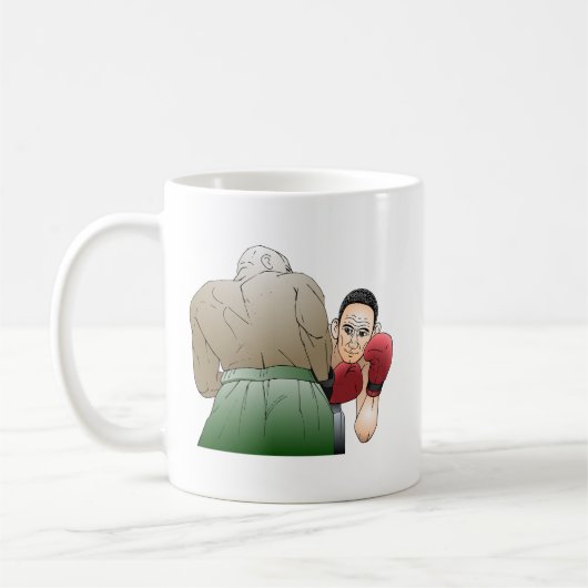 Bokswedstrijd Koffiemok (Links)