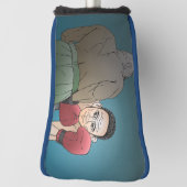 Bokswedstrijd tussen twee mannen golfheadcover (Draai 90)