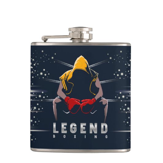 Boksweglegenden |  heupfles (Voorkant)