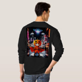 Bokuchander UFO design Long sleeves T-Shirt (Achterkant volledig)