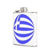 Bol van de Griekse Vlag Heupfles (Links)