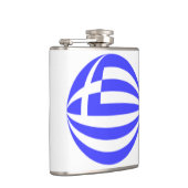 Bol van de Griekse Vlag Heupfles (Rechts)