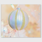 bola navidad color dorado cadeaupapier (Vlak)