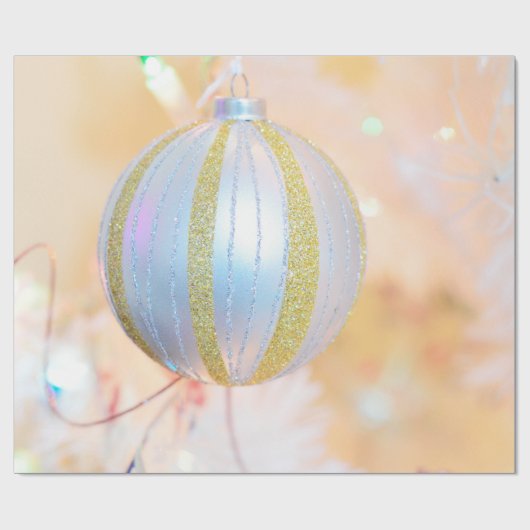 bola navidad color dorado cadeaupapier (Vlak)