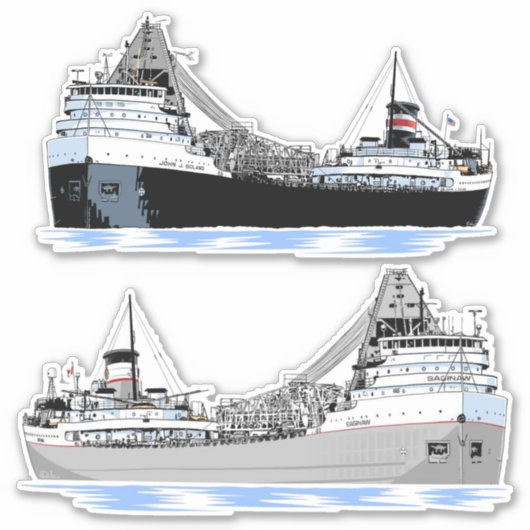 Boland en Saginaw geschiedenis set Sticker (Voorkant)