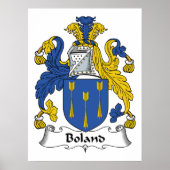 Boland Family Crest Poster (Voorkant)