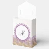 Bolap en Paarse bruiloft Bedankdoosjes (Geopend)