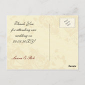 bolap en rode rozenmoer jar bedankt briefkaart (Achterkant)