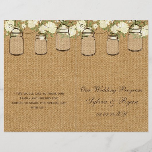bolap iory rozen mason jars programma gevouwen (Voorkant)