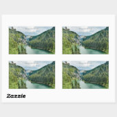 Bolboci Lake, Romania Rechthoekige Sticker (Vel)