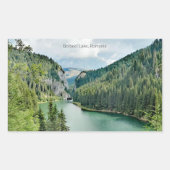 Bolboci Lake, Romania Rechthoekige Sticker (Voorkant)