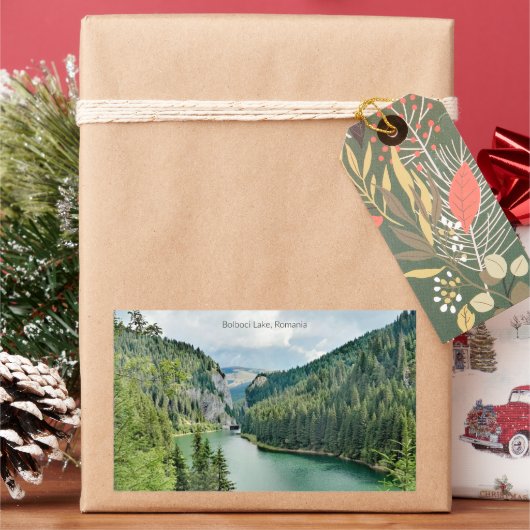 Bolboci Lake, Romania Rechthoekige Sticker (Feestdagen)