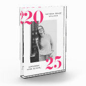 Bold 2023 Pink Lettering Graduation Fotoblokken (Links)