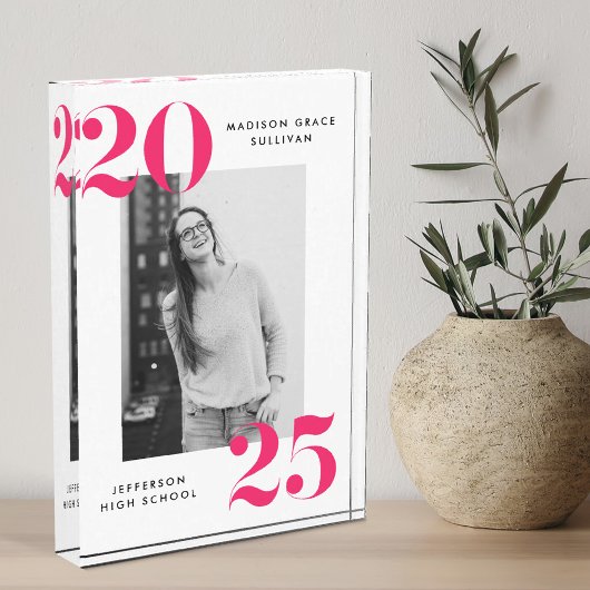 Bold 2023 Pink Lettering Graduation Fotoblokken
