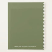Bold 2026 Logo White Sage Green Planner (Achterkant)