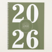 Bold 2026 Logo White Sage Green Planner (Voorkant)