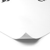 Bold 30th Birthday Party Photo Welcome Poster (Hoek)