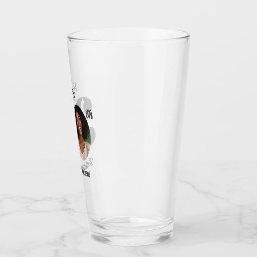 Bold 30th Birthday Photo Glas (Links)