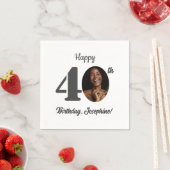 Bold 40th Birthday Party Photo Servet (Insitu)