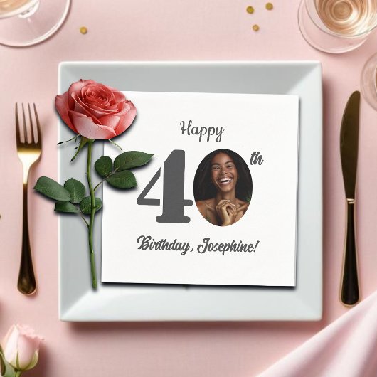 Bold 40th Birthday Party Photo Servet