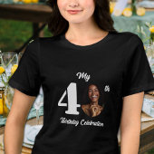 Bold 40th Birthday Photo  Tri-Blend Shirt