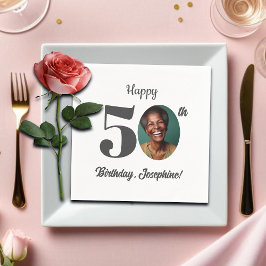 Bold 50th Birthday Party Photo Servet