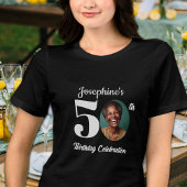 Bold 50th Birthday Photo Guests Tri-Blend Shirt