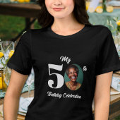 Bold 50th Birthday Photo  Tri-Blend Shirt